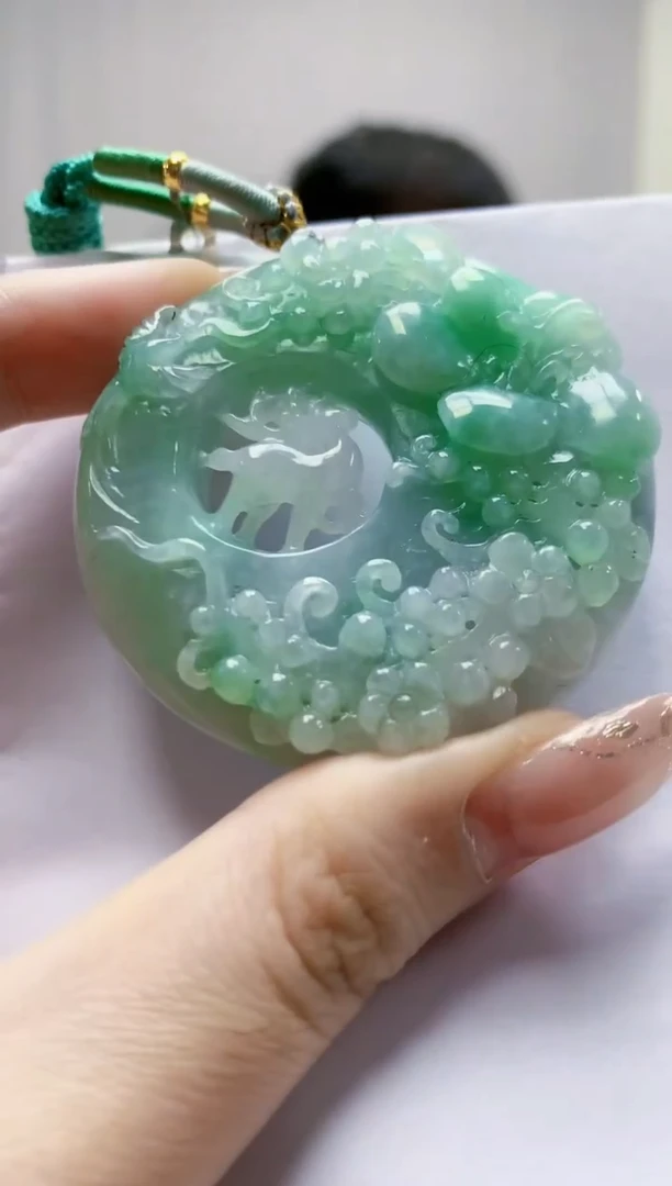 未镶嵌定制翡翠4868jw-毛货挂件19