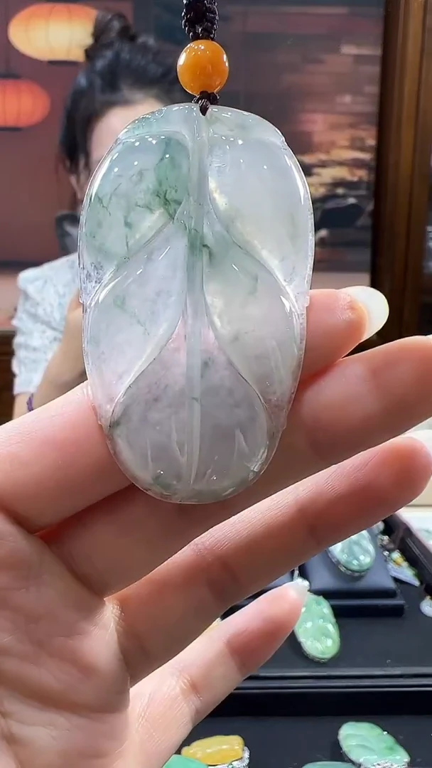 未镶嵌挂件翡翠叶子