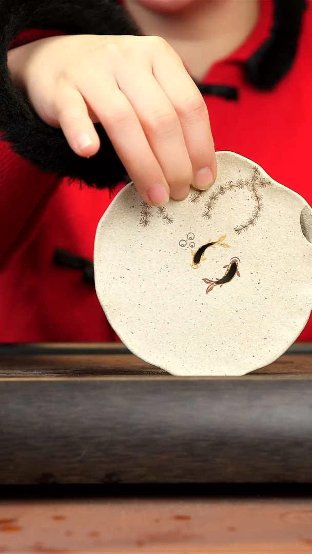 【闪购商品】紫砂茶壶宜兴紫砂双鱼壶承