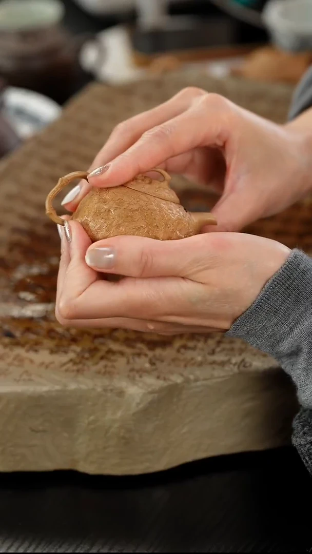 茶壶紫砂?****～老段泥竹供春65cc