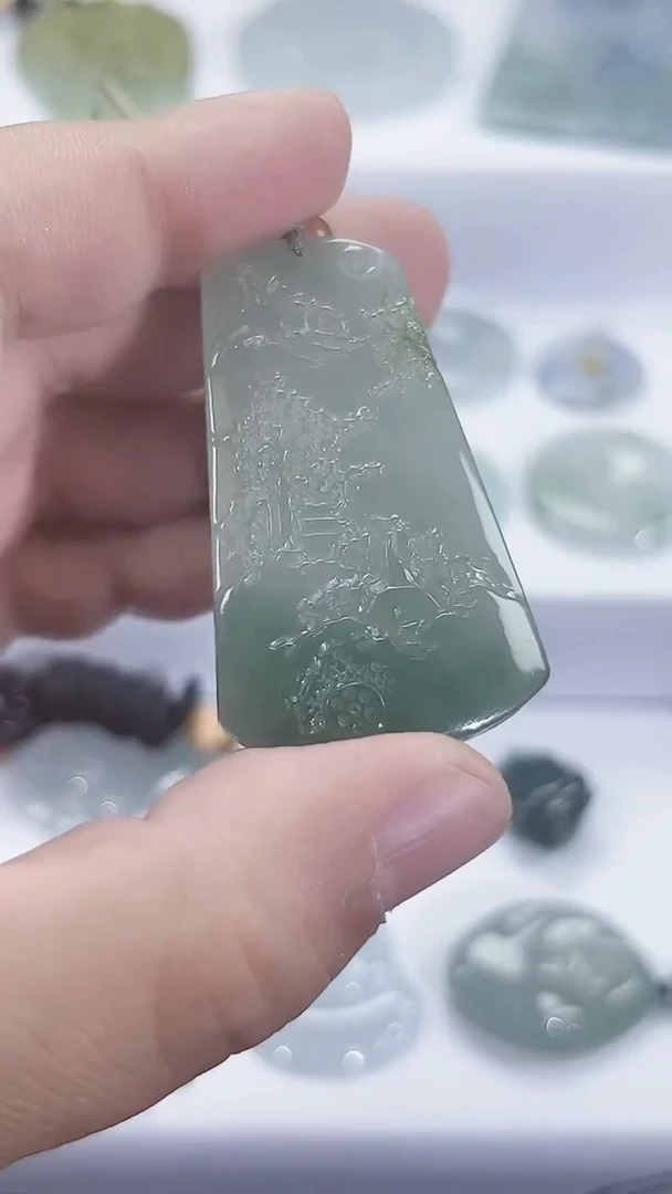 颈饰未镶嵌翡翠天然缅甸A货翡翠