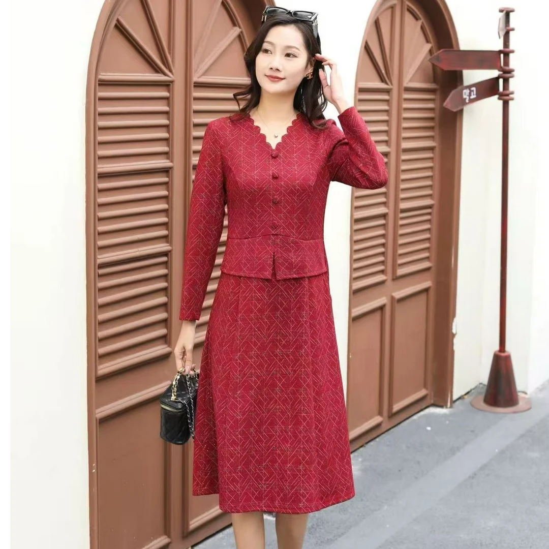 BAOLUOFEIMILI/保罗菲蜜丽2551款时尚假两件连衣裙