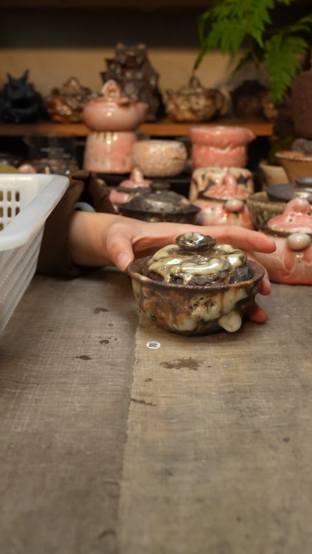 【闪购商品】朴游柴烧工作室盖碗