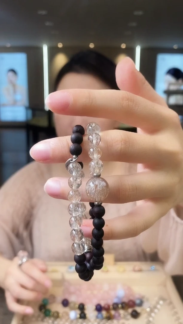 水晶手链未镶嵌11天然宝石