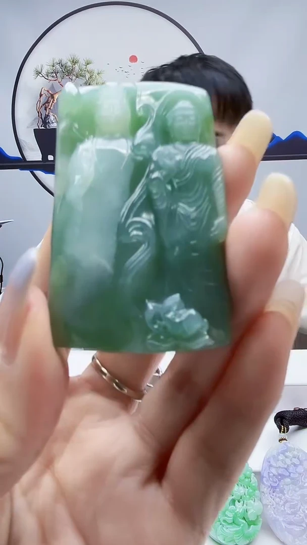 未镶嵌定制翡翠毛货挂件72