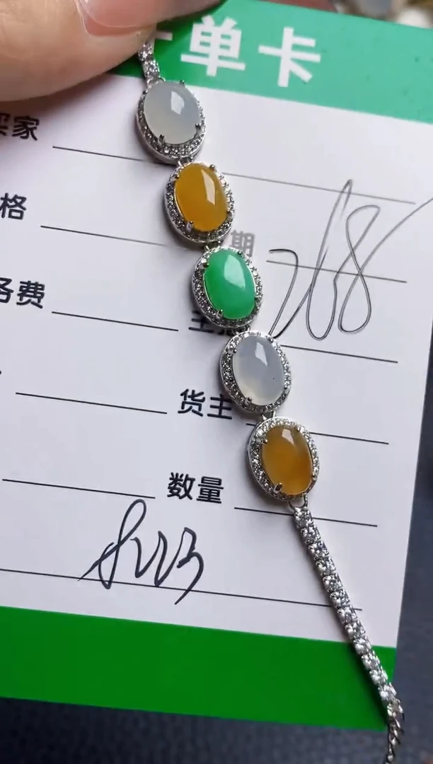 银S925镶嵌戒指翡翠8223