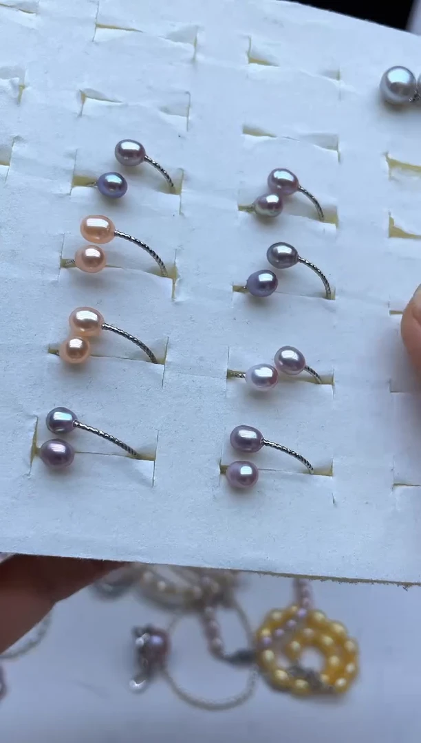 戒指未镶嵌淡水珍珠戒指多样性发其二