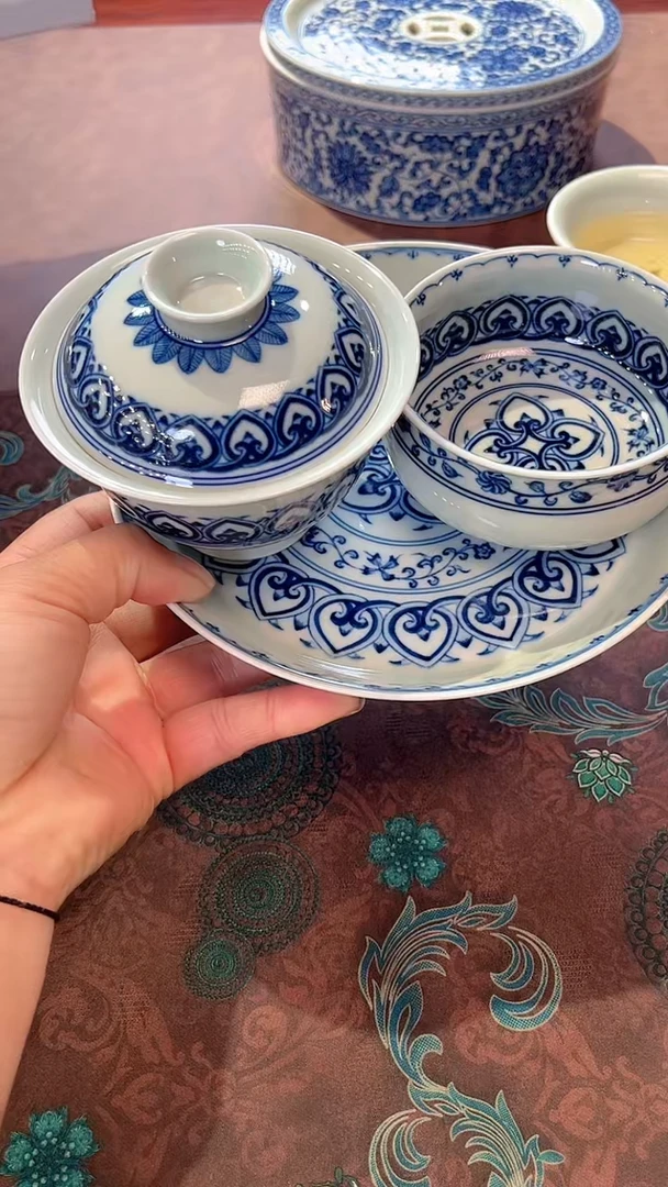 漫****痕镹曰小铺手工手绘柴窑茶具