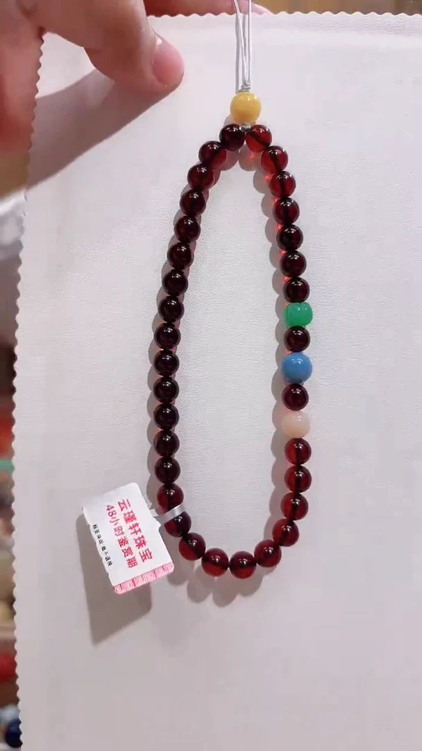 手链血珀未镶嵌血珀设计款手机链包包挂万能链（多样性发其一）