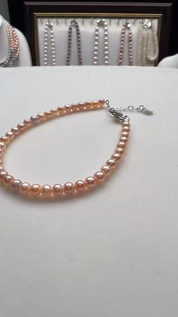 钛钢手绳淡水珍珠永丽珍珠严选