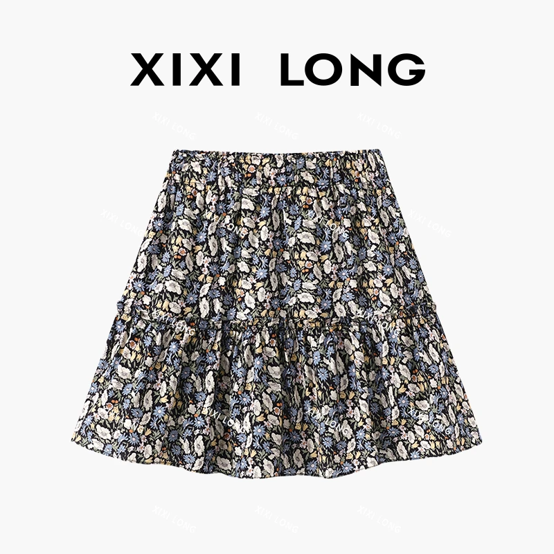 【大喜】夏季2025新款小碎花短裙女时尚潮流宽松百搭碎花裙女