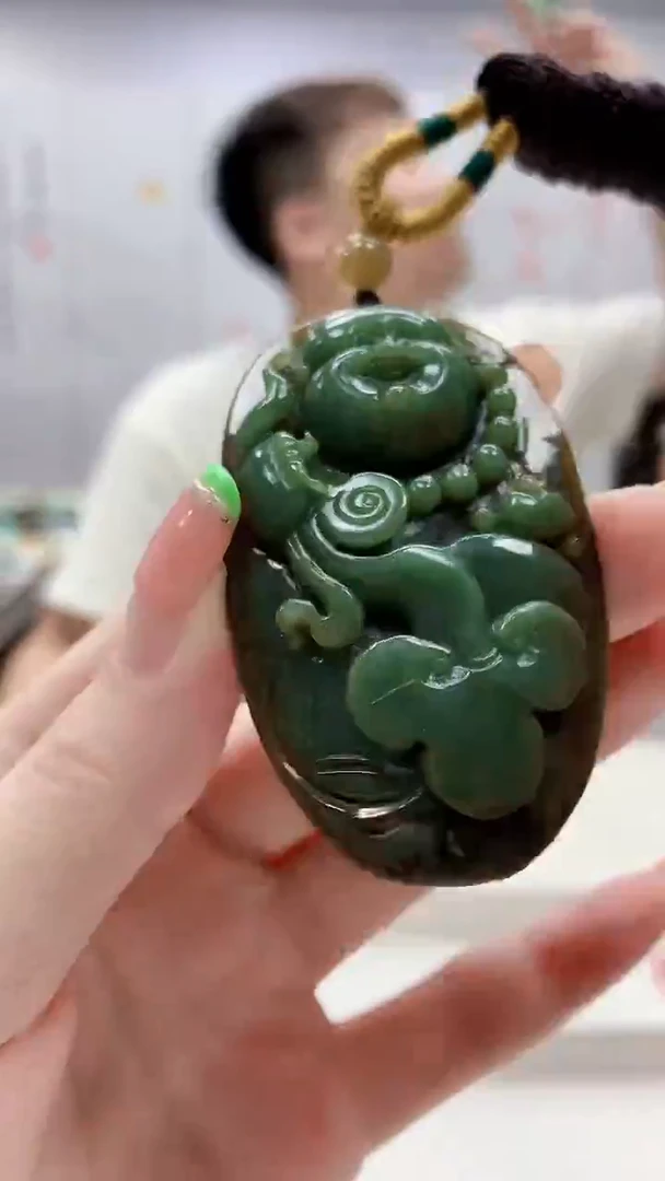 未镶嵌定制翡翠4868ry-毛货挂件108