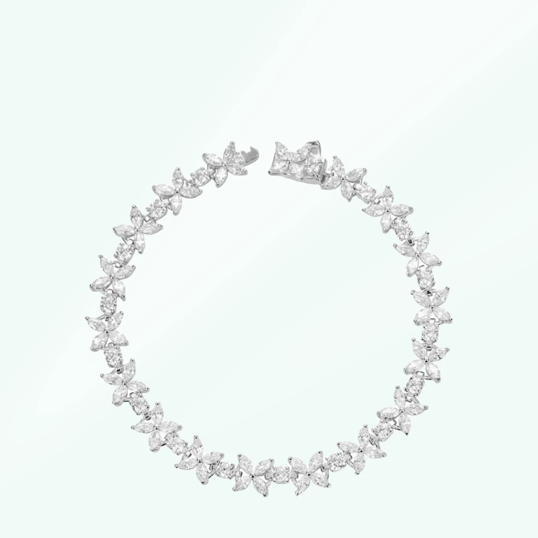 铜合金合成锆石手链 锆石手链气质轻奢镶钻-17