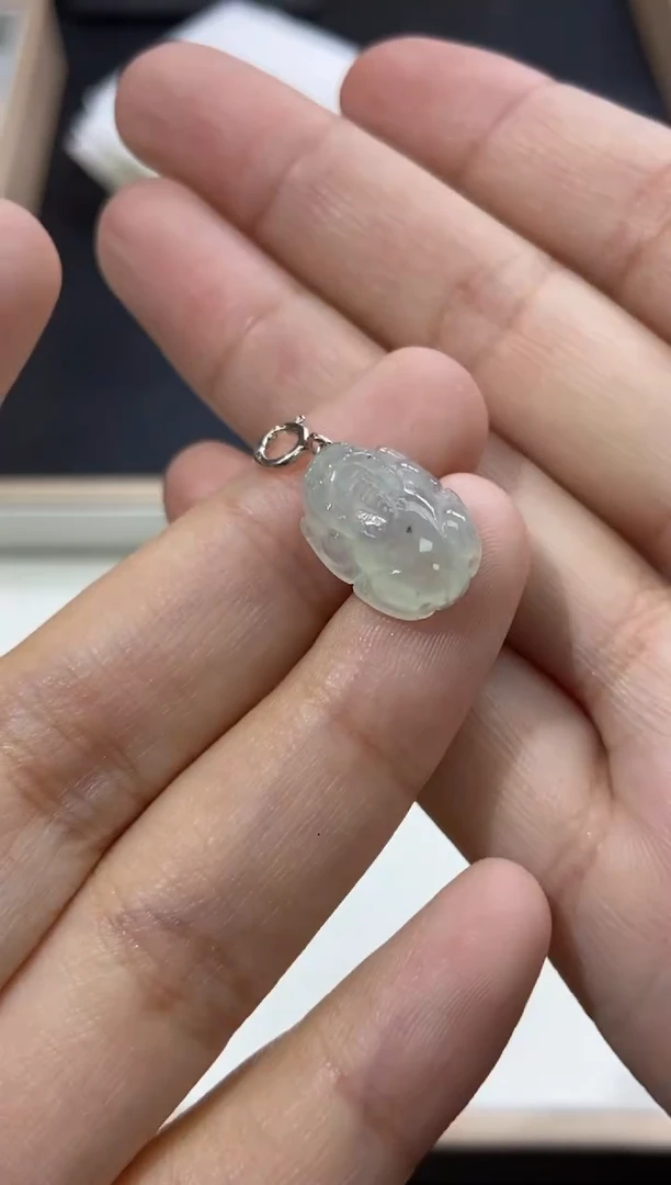 颈饰未镶嵌翡翠天然翡翠a货19