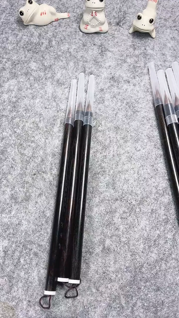 鸡狼毫鸡距毛笔三支