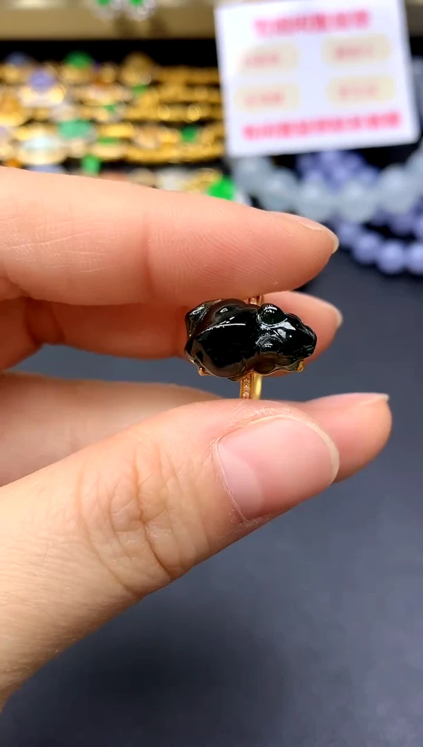 18K金镶嵌戒指翡翠272-中国好珍宝