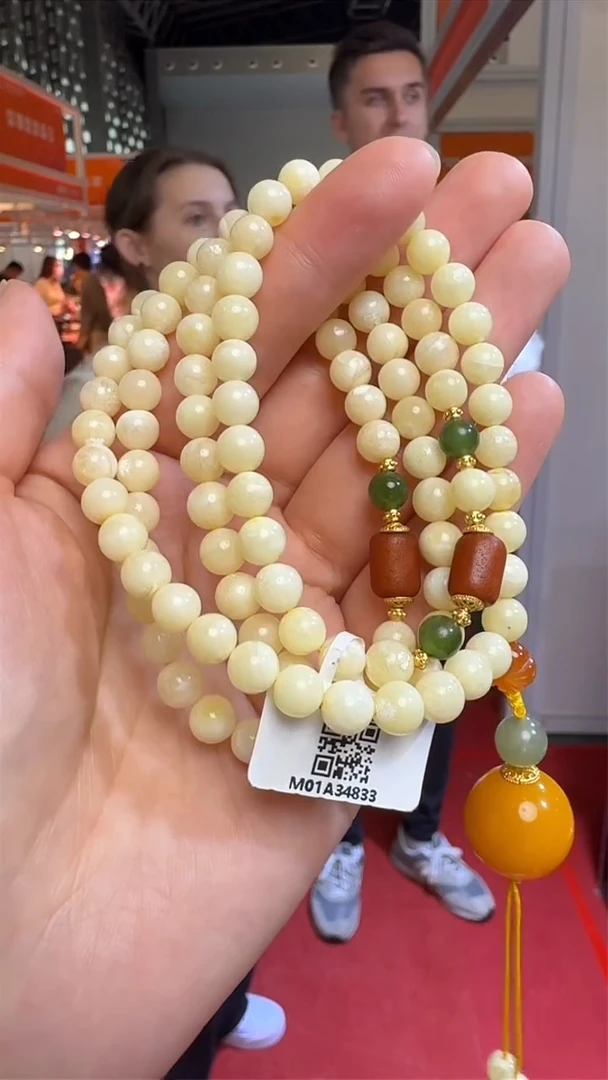 未镶嵌颈饰琥珀上海珠宝展假一罚十