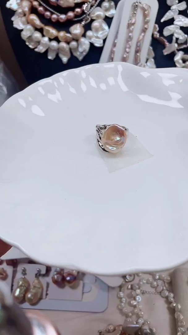 未镶嵌戒指淡水珍珠【纯恬饰品】
