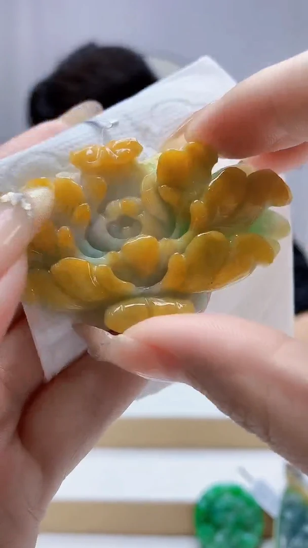 未镶嵌定制翡翠5145DD-毛货挂件15