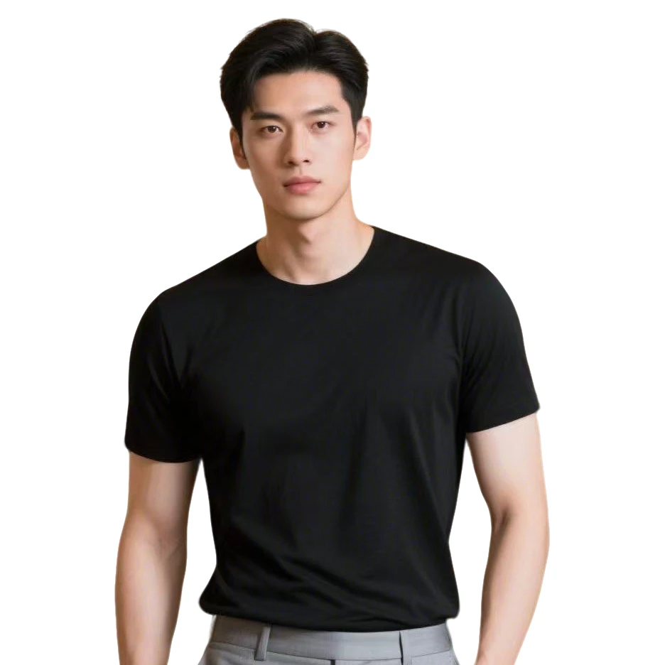 高奢定制款 60支免烫T恤 机洗水洗都可以男士商务休闲都可穿