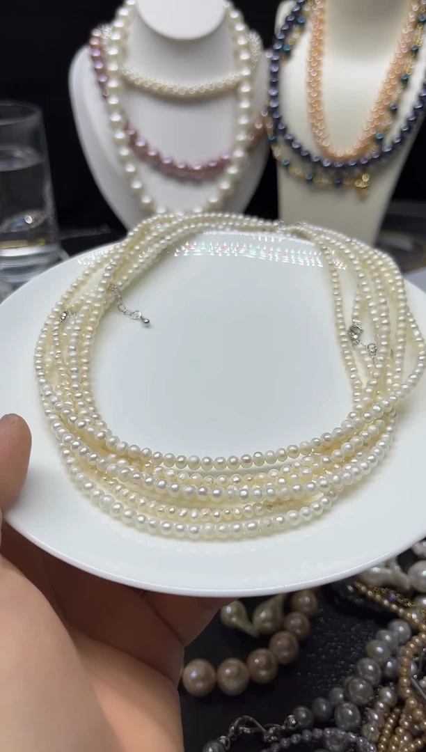 淡水珍珠未镶嵌颈饰多人