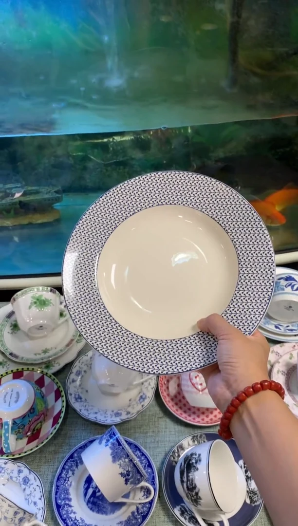 瓷陶瓷原单CC125餐具5个汤盘