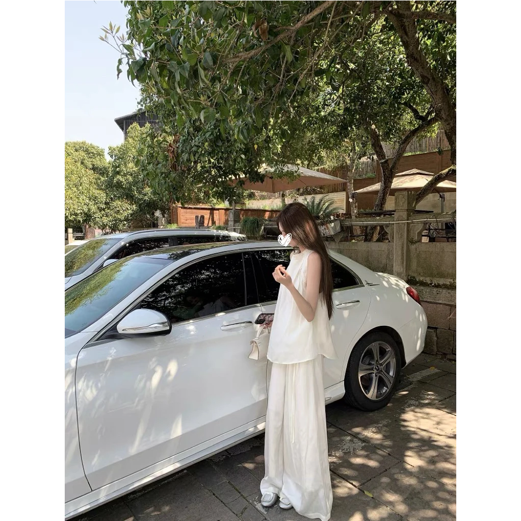 夏日绝美休闲套装气质一整两件套ootd穿搭夏季高级感2025超火新款