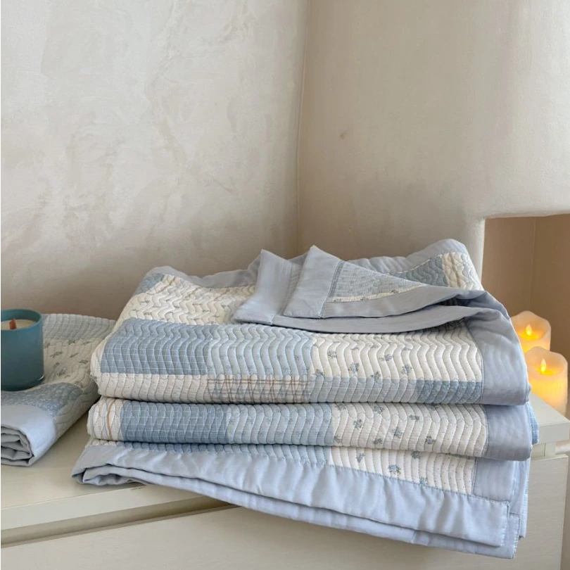 柠檬推荐【双面莫代尔】2025新品 高端双面莫代尔大尺寸床盖三件套