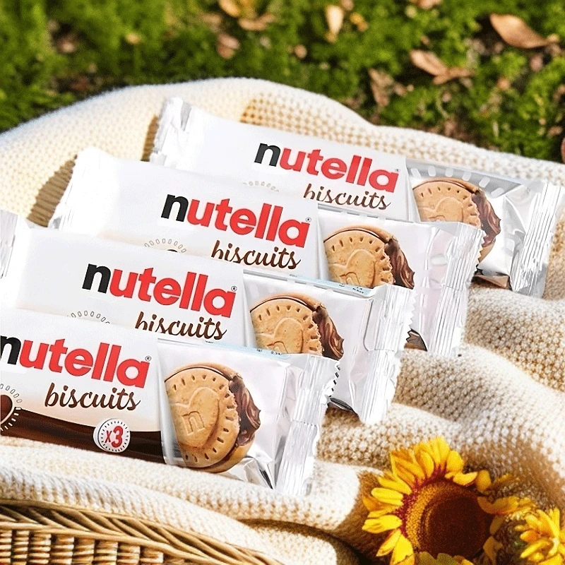 单依纯吃的巧克力饼干解馋零食伴手礼nutella榛子可可酱饼干