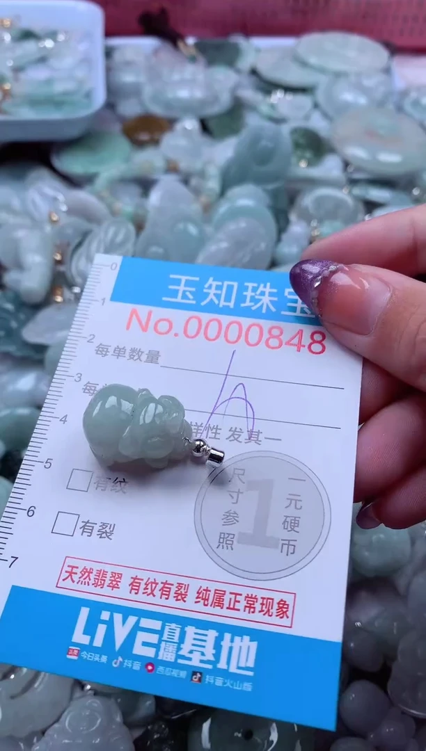 翡翠未镶嵌吊坠(不含链)848