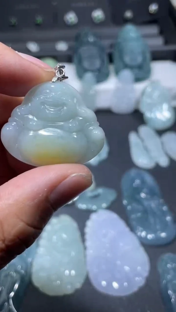 吊坠(不含链)未镶嵌翡翠天然翡翠1