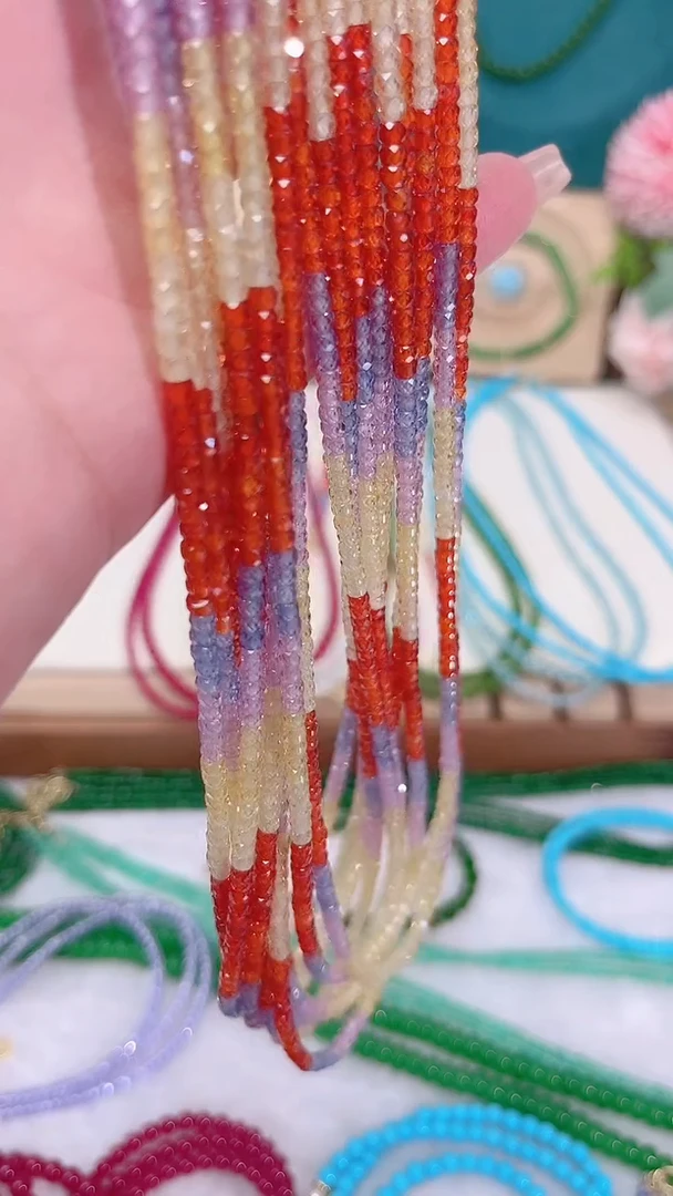 合金颈饰石榴石（芬达石）顺色彩39.9