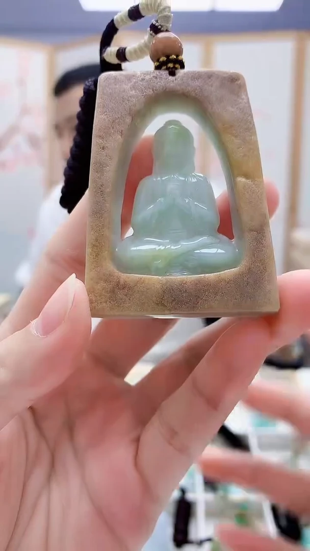 未镶嵌定制翡翠4898lr-毛货挂件51