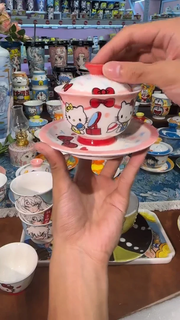 高温釉下彩纯手工手绘～