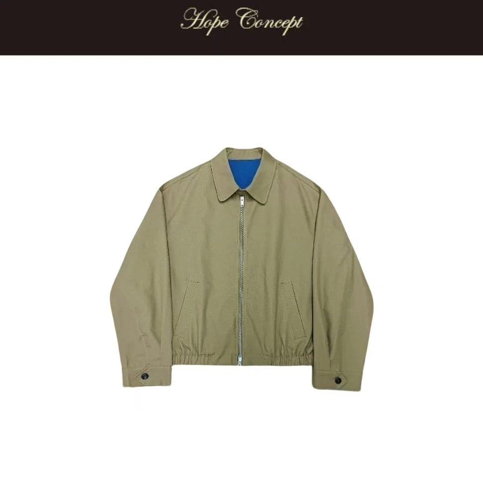 25415#HOPECONCEPT都市雅痞 格调复古翻领机能风夹克
