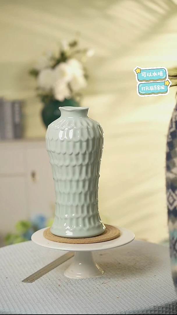 景德镇高温陶瓷花瓶摆件