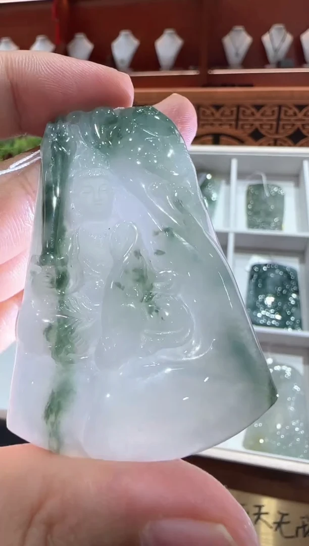 翡翠挂件未镶嵌A货翡翠多样性孤品