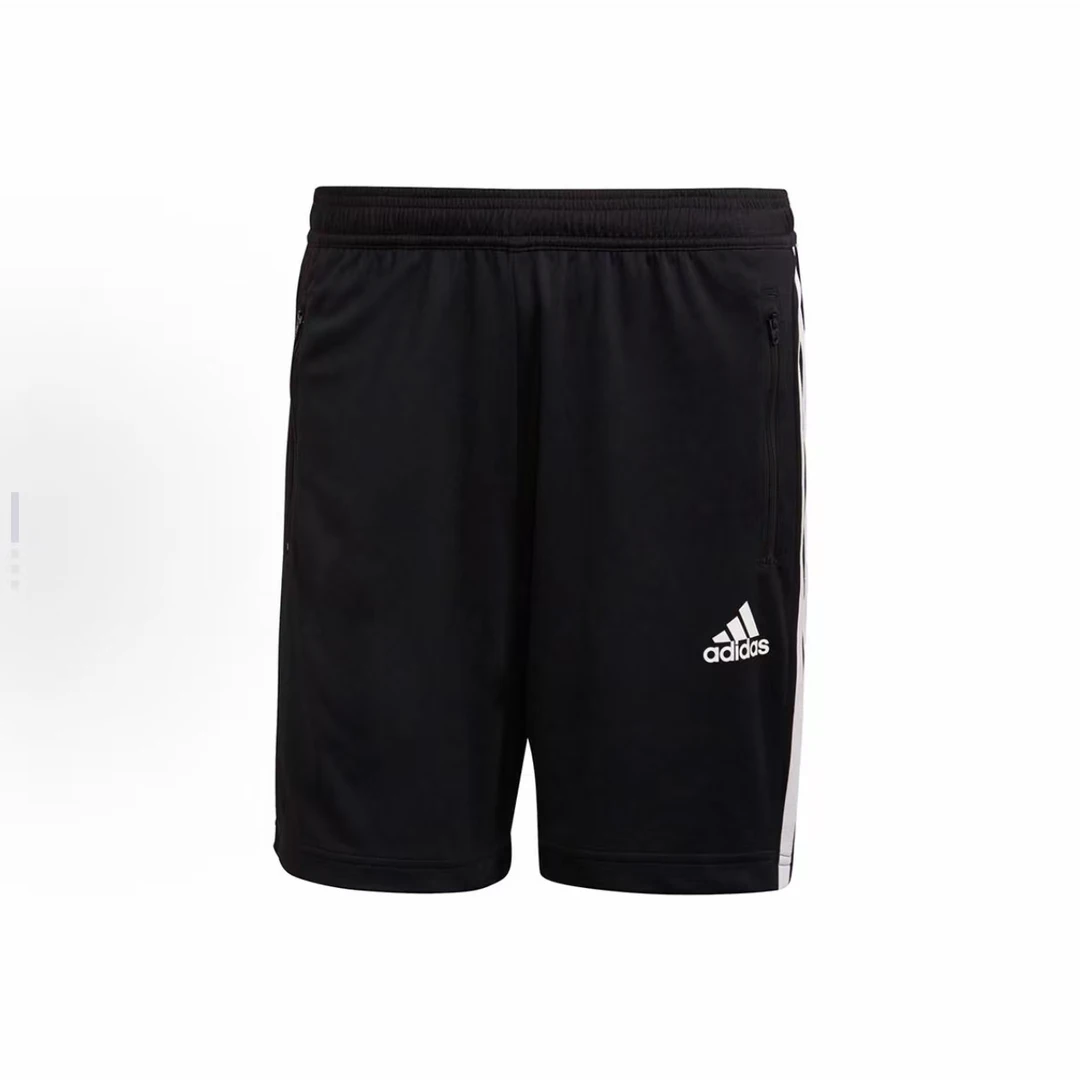 adidas M 3s Sho 休闲运动侧条纹短裤 男款 黑色GM2127