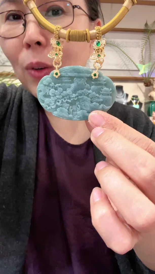 【闪购商品】翡翠颈饰未镶嵌国风