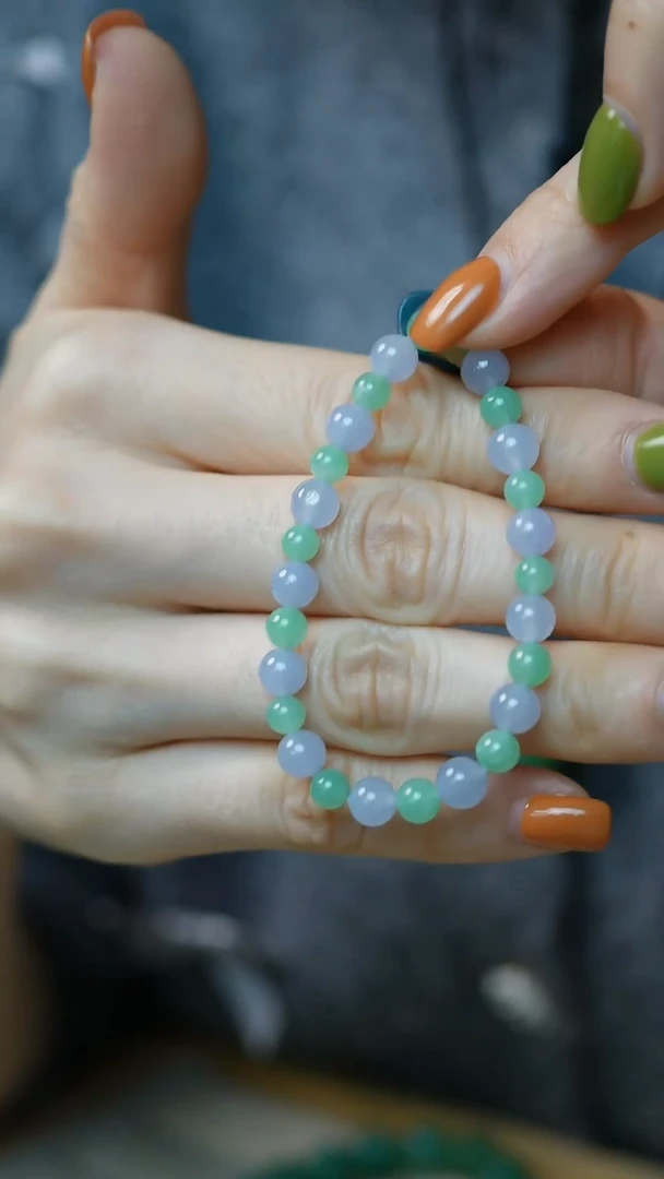 未镶嵌手串翡翠24-5+mm珠串/姿/2