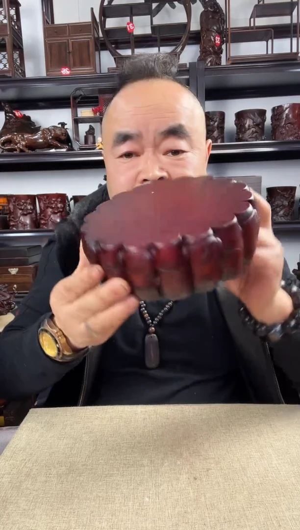 木老李红木工艺品10瑕疵17公分