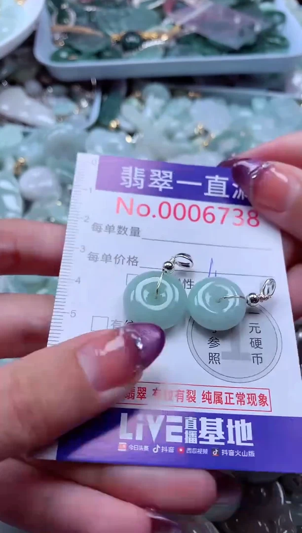 翡翠未镶嵌吊坠(不含链)6738