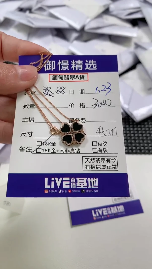 【闪购商品】翡翠颈饰18K金镶嵌1