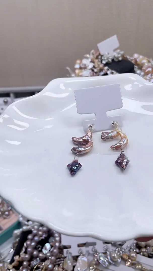 未镶嵌耳饰淡水珍珠【纯恬饰品】