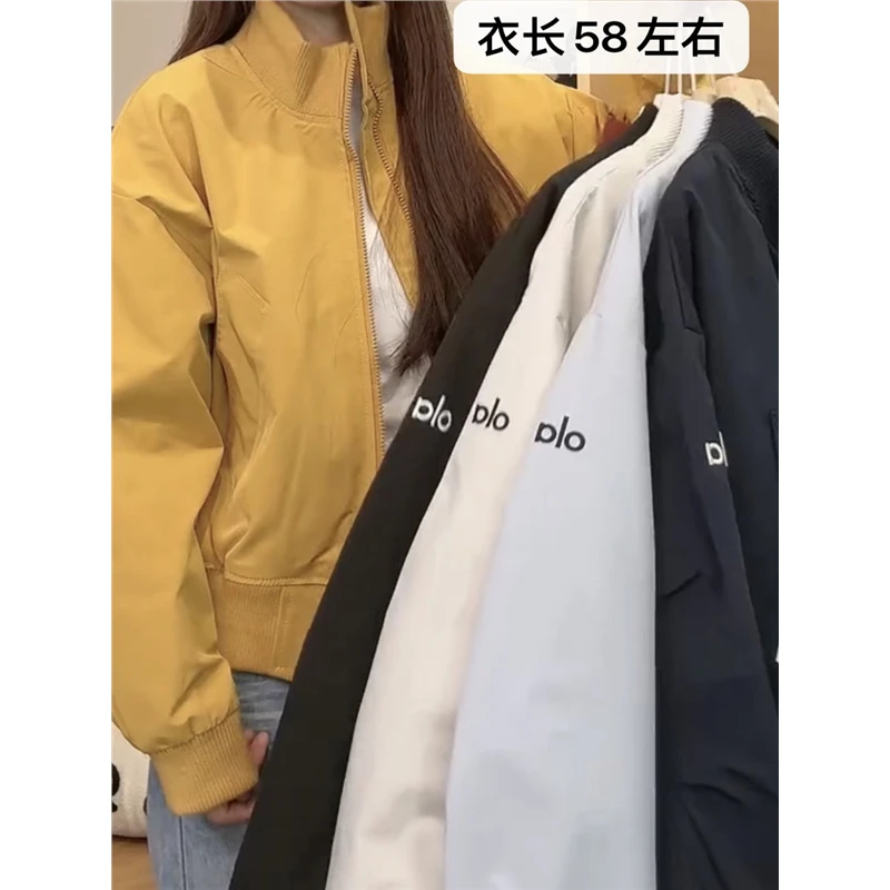 2025秋季新款学生女初高中美式复古立领棒球服短外套宽松休闲百搭