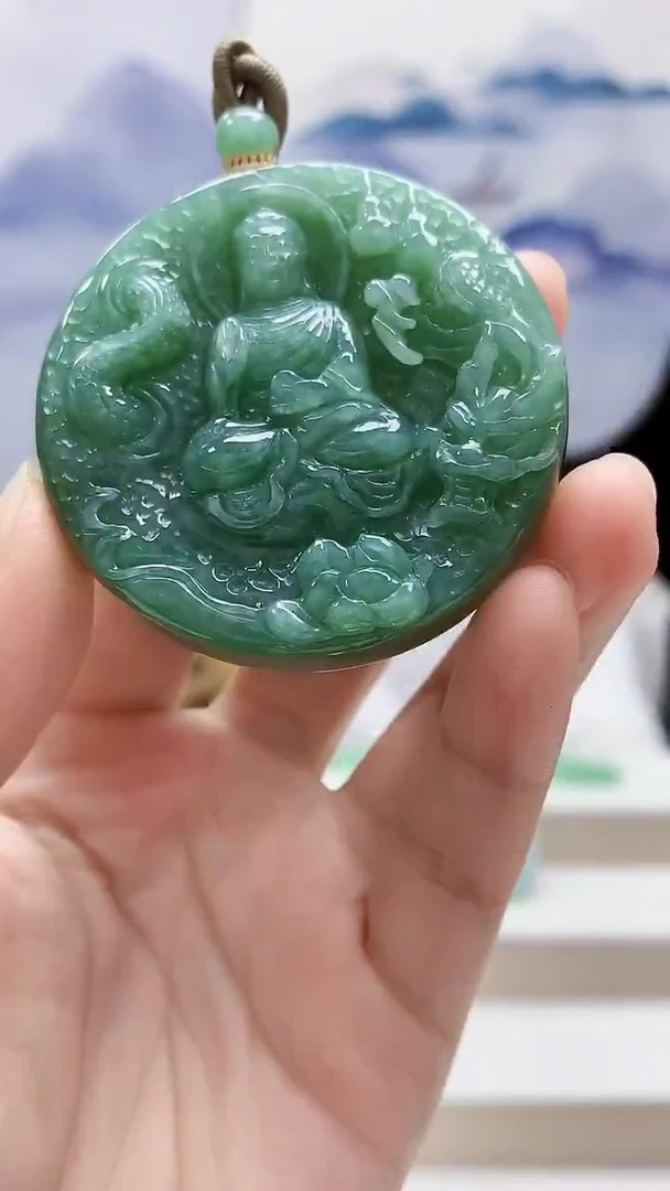 未镶嵌定制翡翠4852lr-毛货挂件8