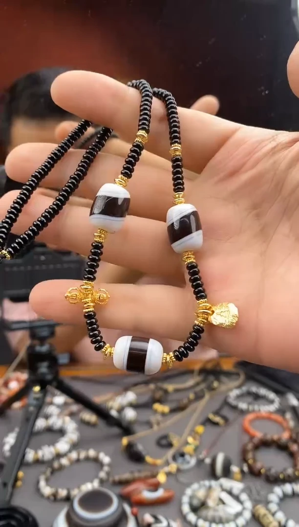 玛瑙/玉髓颈饰未镶嵌-1103 -45 多样性发