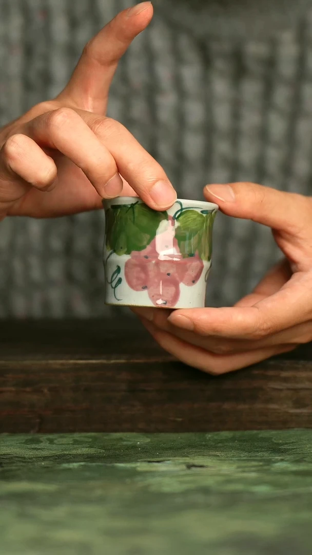 青诗集手工手绘瓷器