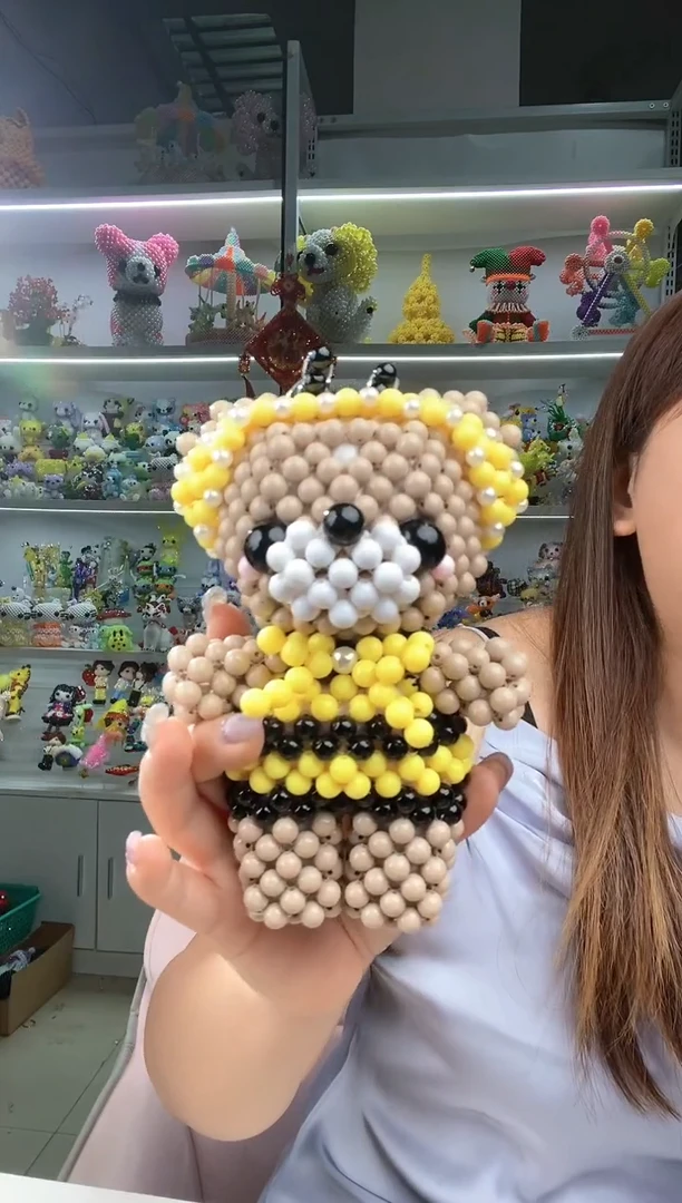 亚克力2724卡8糖果珠密封熊材料包1套