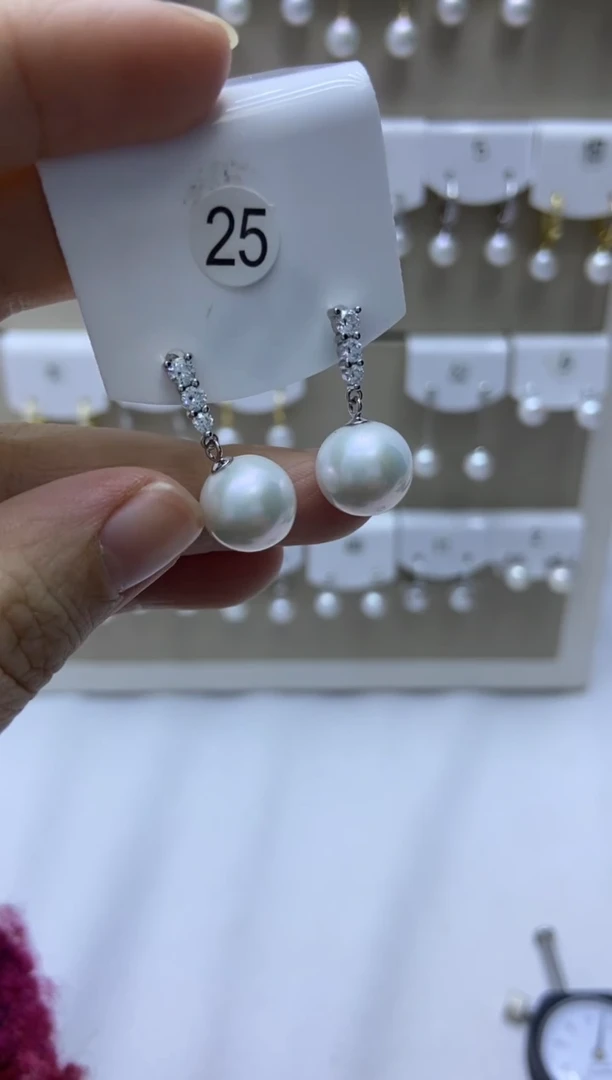 未镶嵌耳饰淡水珍珠25